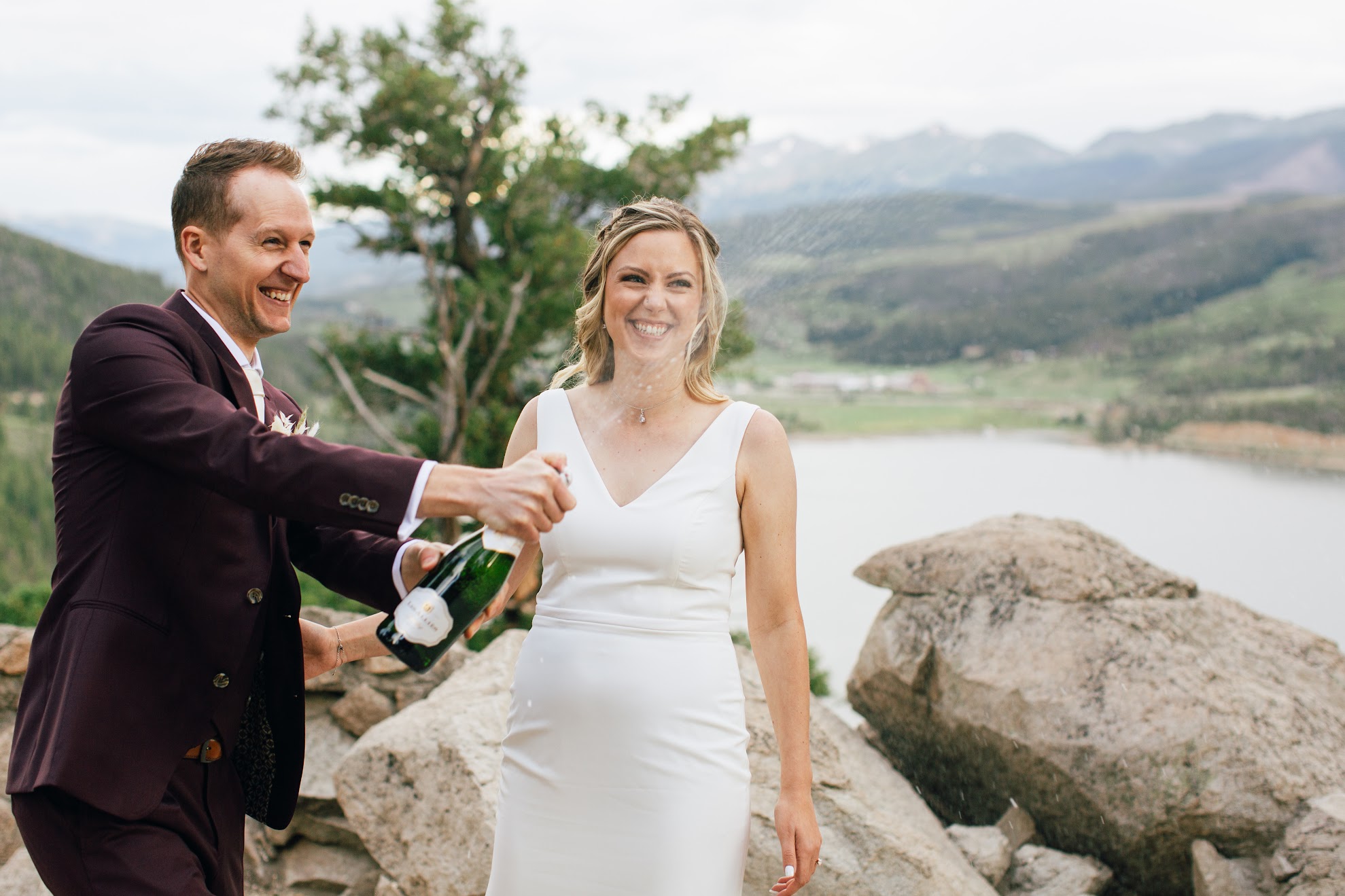 First toast as husband and wife